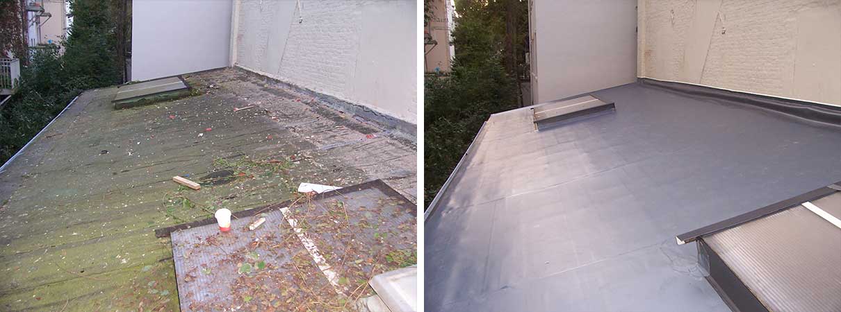 Auch kleinteilige Dachüberstände können sauber abgedichtet werden.